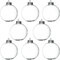 4E’s Novelty 12-Pack 3.15” Clear Glass Christmas Ornament Balls – Fillable DIY Glass Ornaments with Hanging Cord, Empty Paintable Ornaments for Crafts, Decoration & Holiday Tree Décor